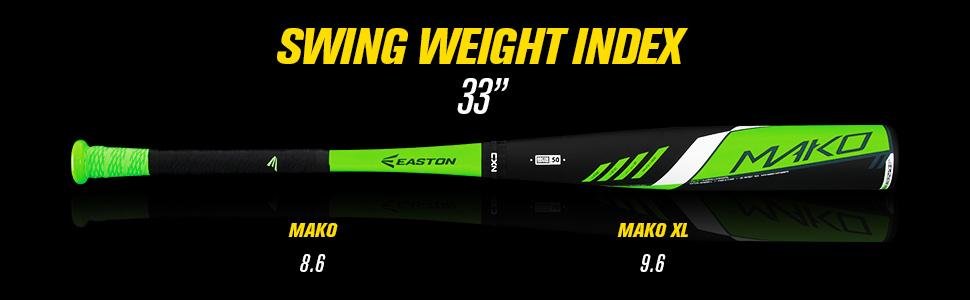 2016 Easton Mako BBCOR Swing Weight