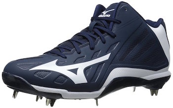 Navy Mizuno Heist IQ Mid Cleats