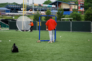 Blue Flame Pitching Machine