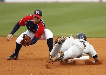 Baseball Player Sliding