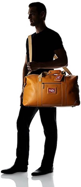 Man Holding Baseball Duffle Bag