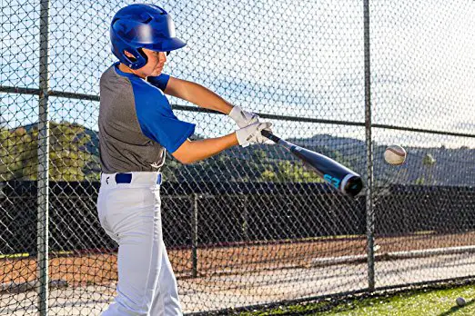 Youth Player With Easton Helmet 