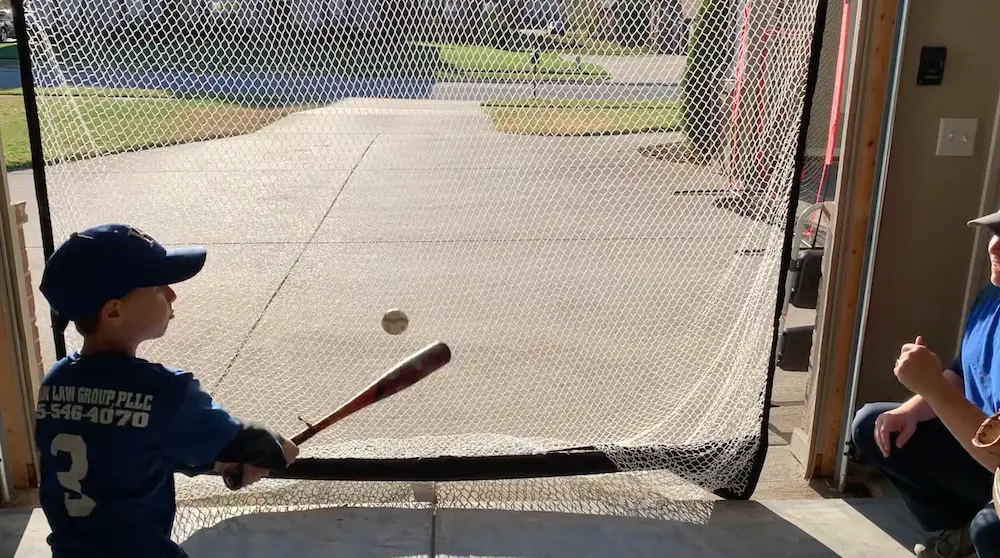 Soft Toss Into SKLZ Net