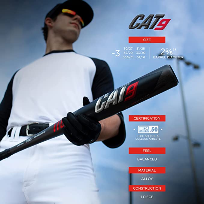 Marucci Cat 9 BBCOR Info Graphic