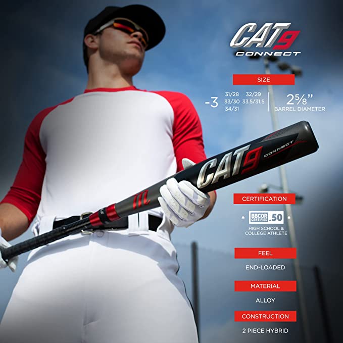 Marucci Cat 9 Connect BBCOR Info Graphic