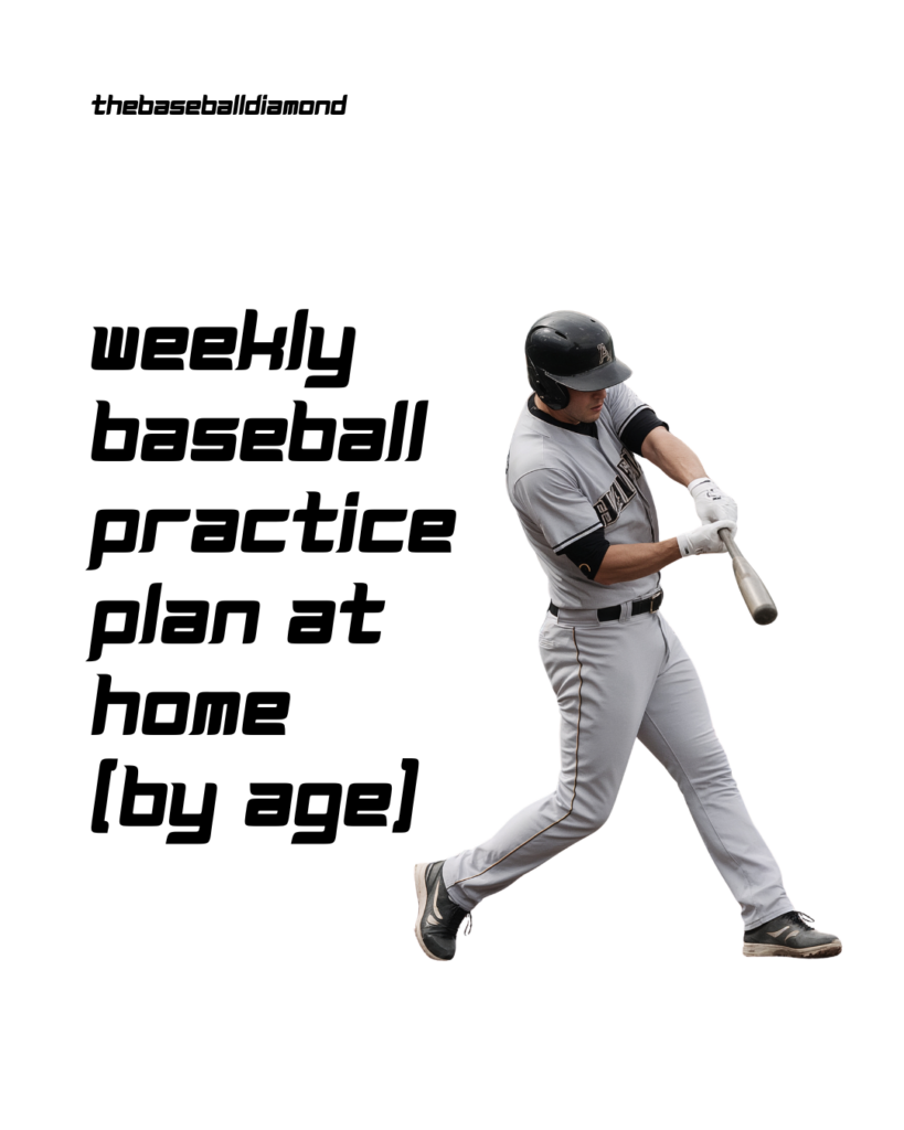 Weekly Baseball Practice Plan at Home (By Age)