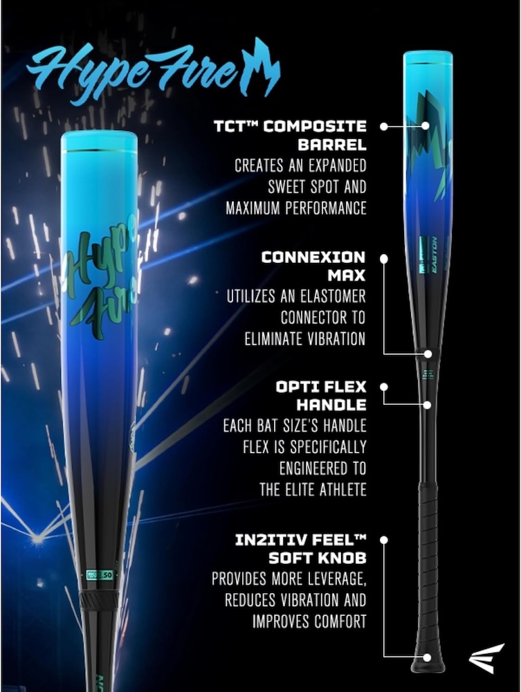 2027 Easton Hype Fire BBCOR Technologies